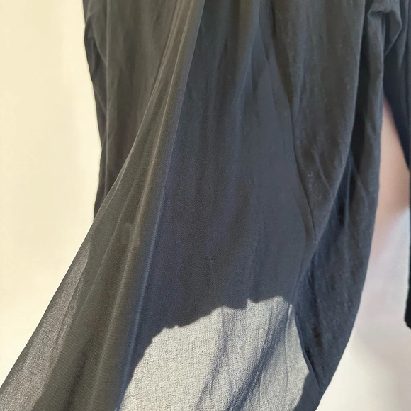 Lucky brand Embroidered sheer back long sleeve top size M - Picture 10 of 14